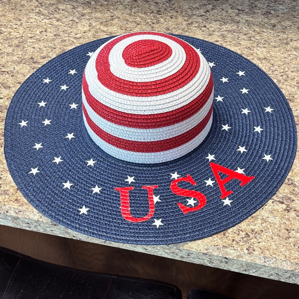 Patriotic USA Wide Brim Hat